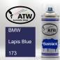 Preview: BMW, Lapis Blue, 173: 400ml Sprühdose, von ATW Autoteile West.